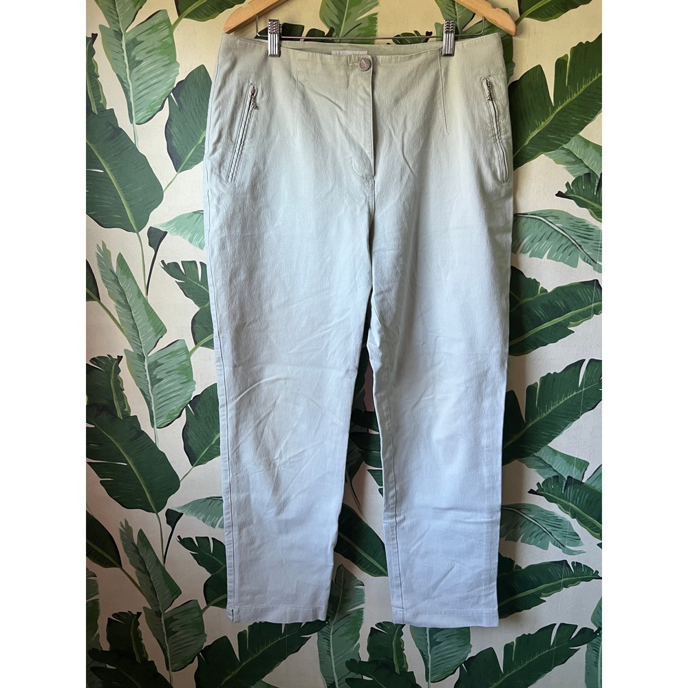 Vanilia Trouser Jeans Women 48 16 Sage Green
